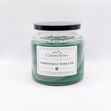 Load image into Gallery viewer, Christmas wreath | 16oz candle | Compare to Gold Canyon Under the Tree