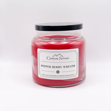 Load image into Gallery viewer, Pepper Berry Wreath | 16 oz candle | Canyon Scents Original Fragrance