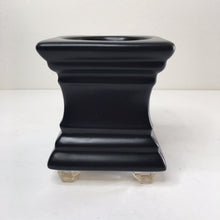 Load image into Gallery viewer, Black Footed Warmer & Glass Dish