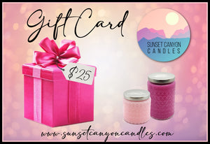 Sunset Canyon Candles Gift Card