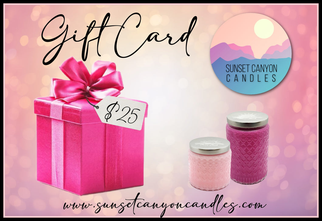 Sunset Canyon Candles Gift Card