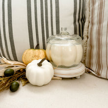 Load image into Gallery viewer, White Pumpkin in Pumpkin Jar | 16oz candle
