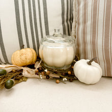 Load image into Gallery viewer, White Pumpkin in Pumpkin Jar | 16oz candle
