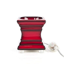 Load image into Gallery viewer, Red Footed Warmer &amp; Glass Dish
