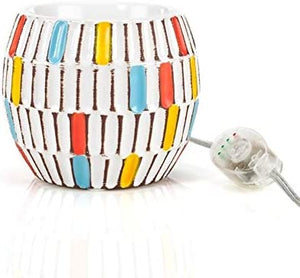 Color Block Warmer & Glass Dish